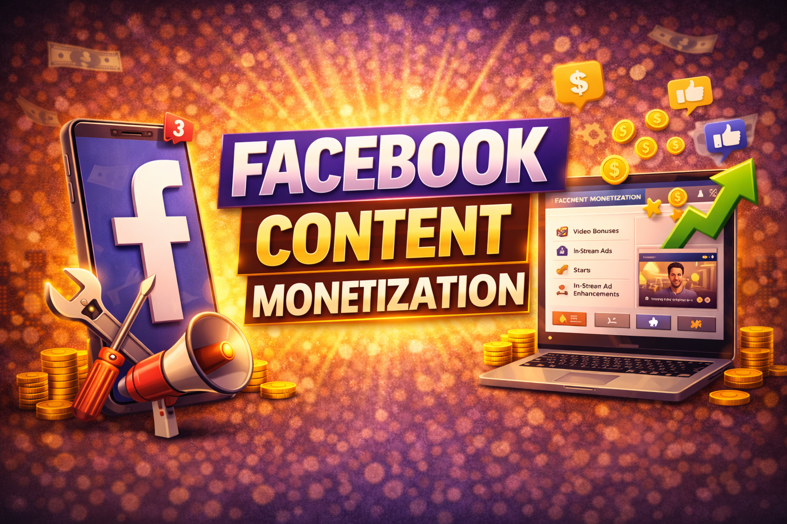 Facebook Content Monetization Setting